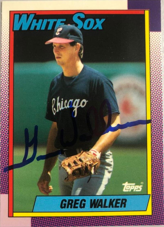 Greg Walker Autographed 1990 Topps Tiffany #33