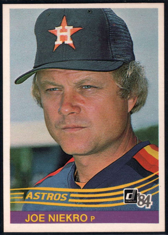 1984 Donruss #110 Joe Niekro VG Houston Astros 