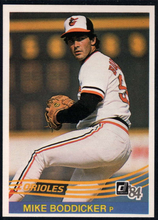 1984 Donruss #123 Mike Boddicker VG Baltimore Orioles 