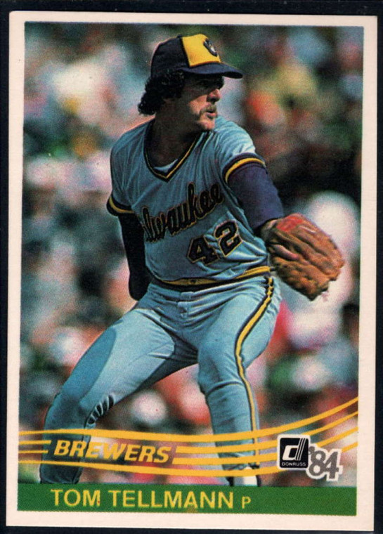 1984 Donruss #149 Tom Tellmann VG Milwaukee Brewers 