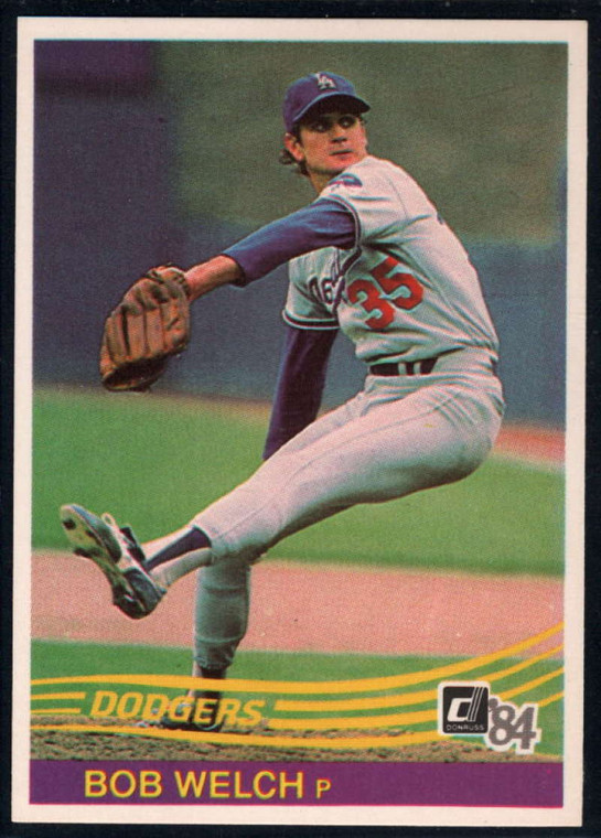 1984 Donruss #153 Bob Welch VG Los Angeles Dodgers 