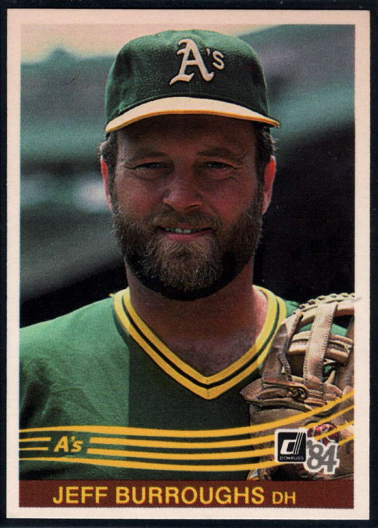 1984 Donruss #156 Jeff Burroughs VG Oakland Athletics 