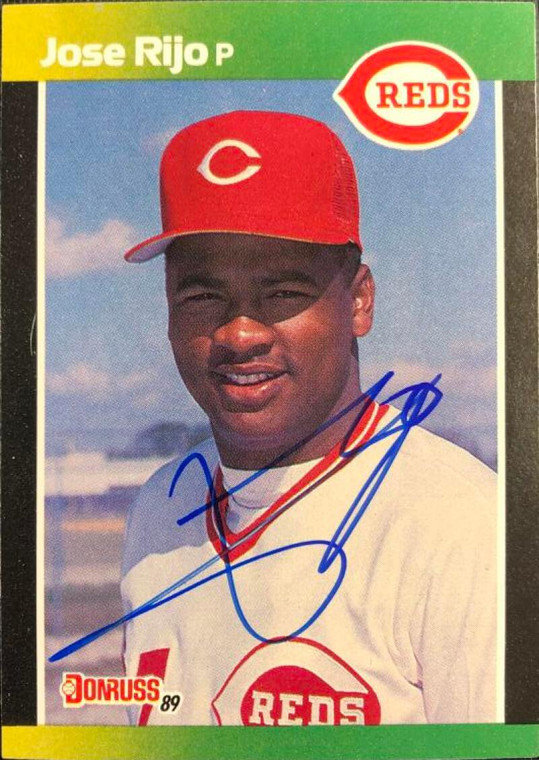 Jose Rijo Autographed 1989 Donruss Baseball's Best #278