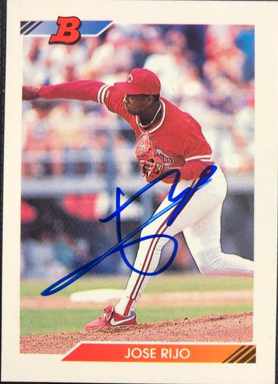 Jose Rijo Autographed 1992 Bowman #680