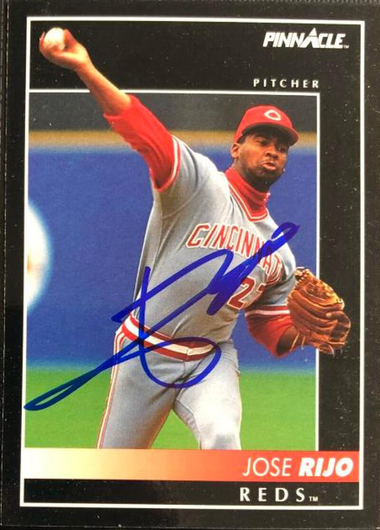 Jose Rijo Autographed 1992 Pinnacle #508