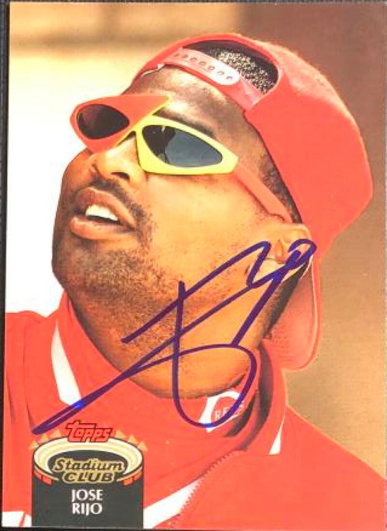 Jose Rijo Autographed 1992 Stadium Club #800