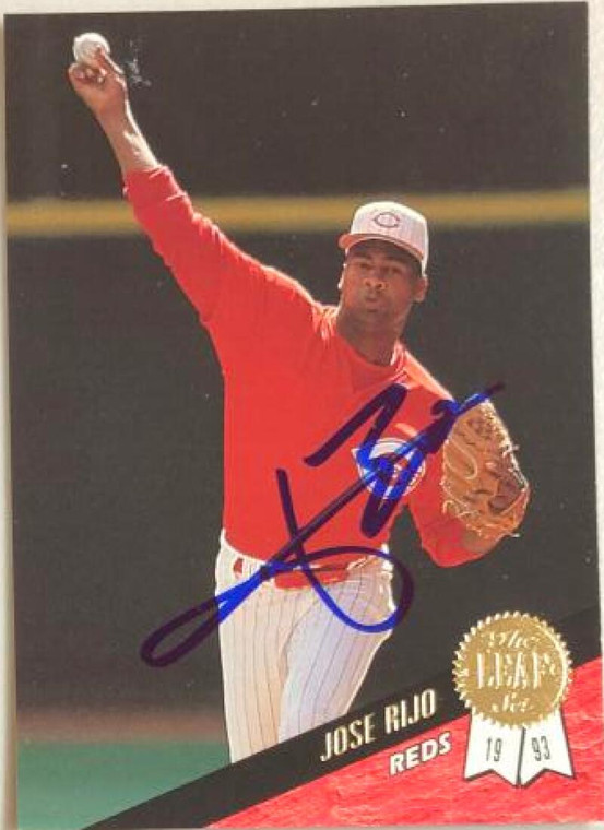 Jose Rijo Autographed 1993 Leaf #411