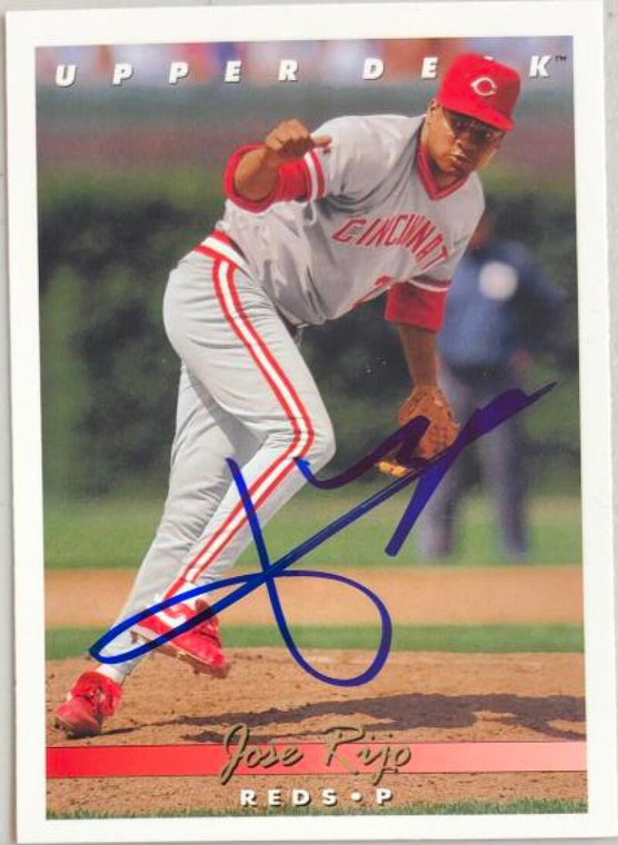 Jose Rijo Autographed 1993 Upper Deck #226