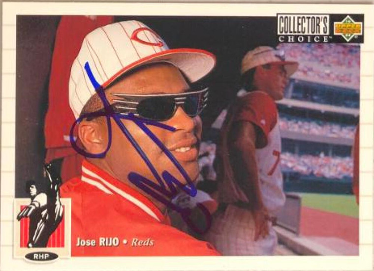 Jose Rijo Autographed 1994 Collectors Choice #239