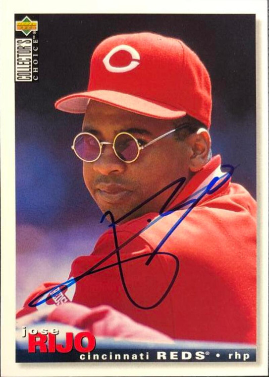 Jose Rijo Autographed 1995 Collector's Choice #197