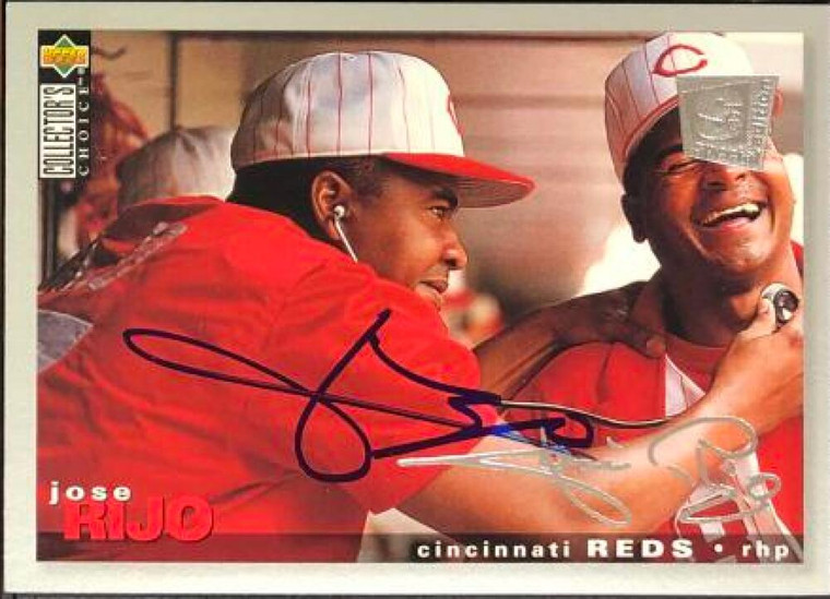 Jose Rijo Autographed 1995 Collector's Choice SE Silver Signature #197