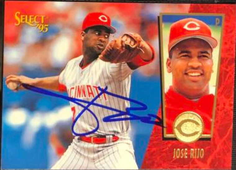 Jose Rijo Autographed 1995 Score Select #138
