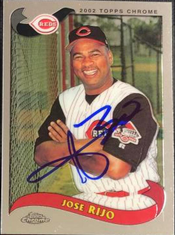 Jose Rijo Autographed 2002 Topps Traded and Rookies Chrome #T59