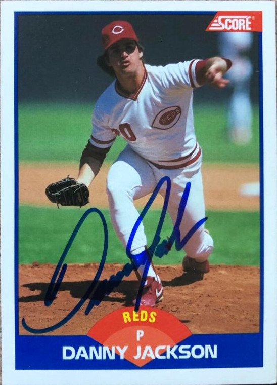 Danny Jackson Autographed 1989 Score #555