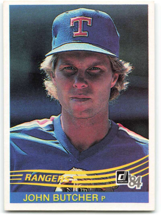 1984 Donruss #220 John Butcher VG Texas Rangers 