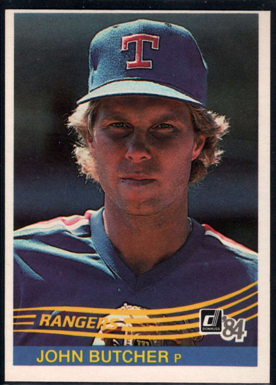 1984 Donruss #220 John Butcher VG Texas Rangers 
