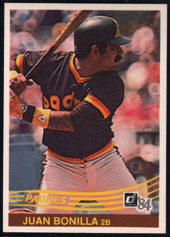 SOLD 33500 1984 Donruss #234 Juan Bonilla VG San Diego Padres 