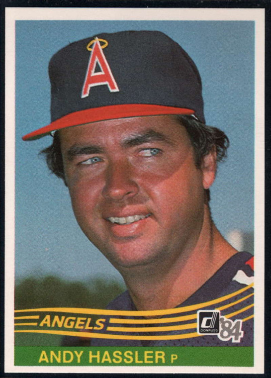 1984 Donruss #255 Andy Hassler VG California Angels 