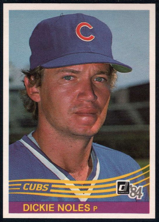 1984 Donruss #266 Dickie Noles VG Chicago Cubs 