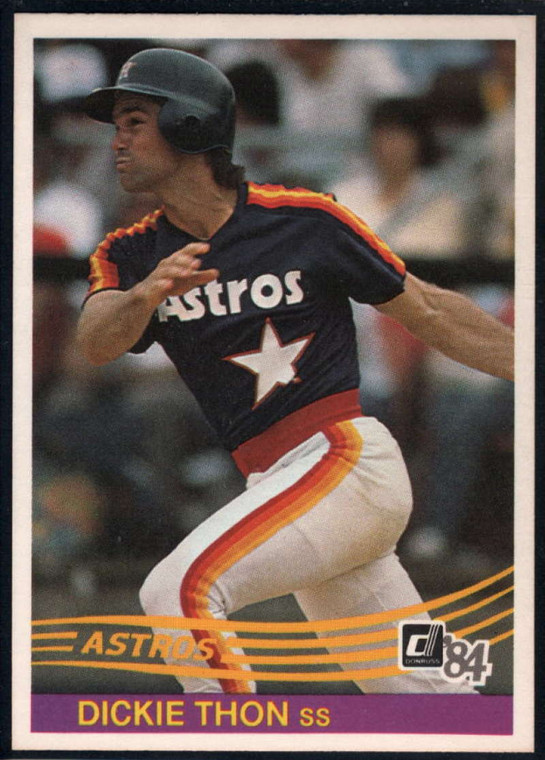 1984 Donruss #304 Dickie Thon VG Houston Astros 