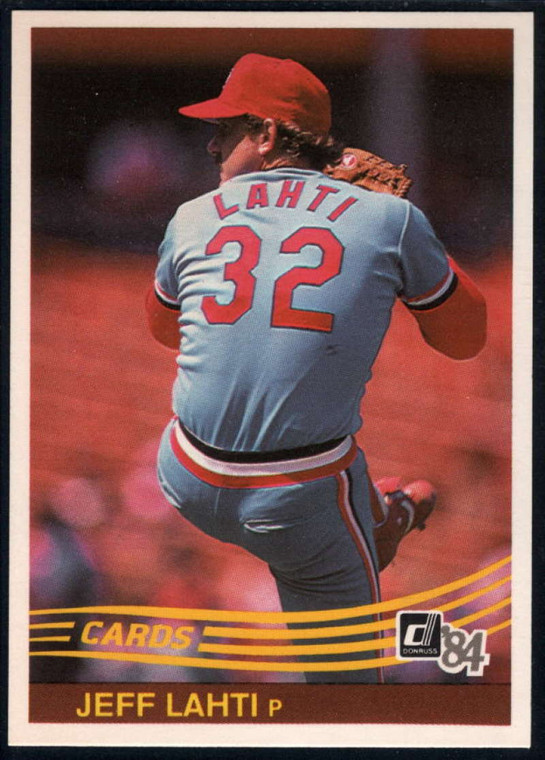 1984 Donruss #327 Jeff Lahti VG St. Louis Cardinals 