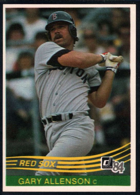 1984 Donruss #335 Gary Allenson VG Boston Red Sox 
