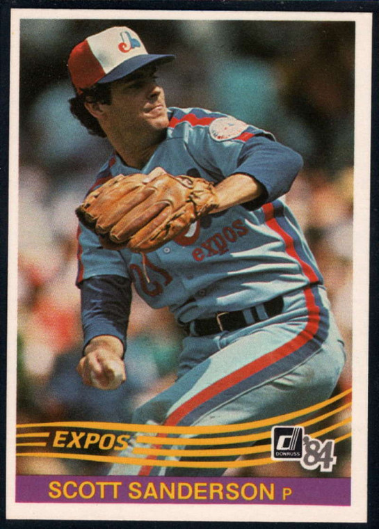 1984 Donruss #341 Scott Sanderson VG Montreal Expos 