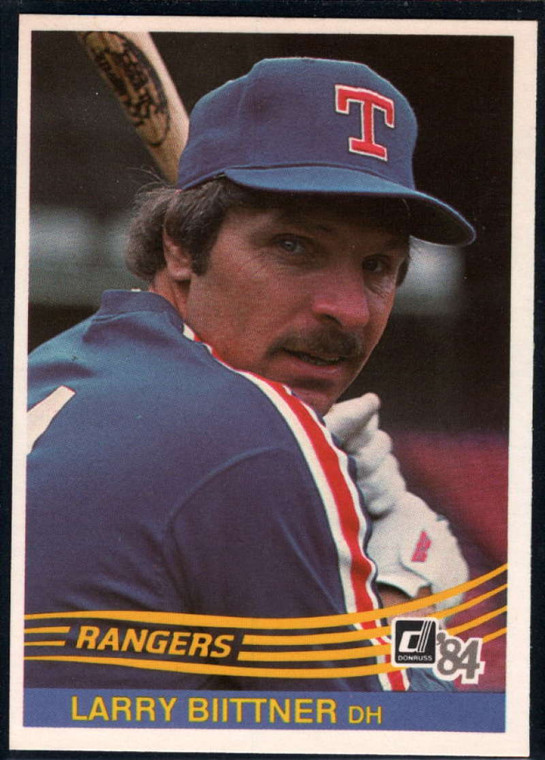 1984 Donruss #342 Larry Biittner VG Texas Rangers 