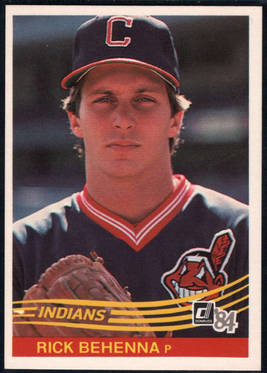 1984 Donruss #346 Rich Behenna VG RC Rookie Cleveland Indians 