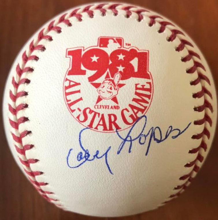 Davey Lopes Autographed 1981 All-Star Game Baseball 