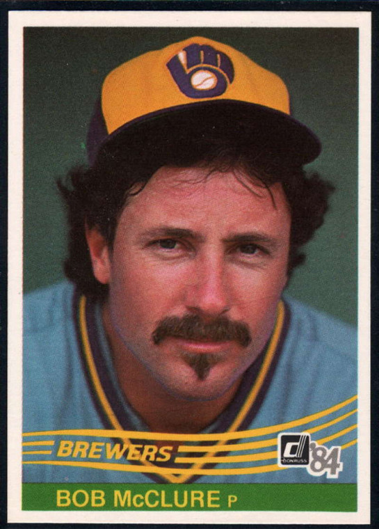1984 Donruss #359 Bob McClure VG Milwaukee Brewers 