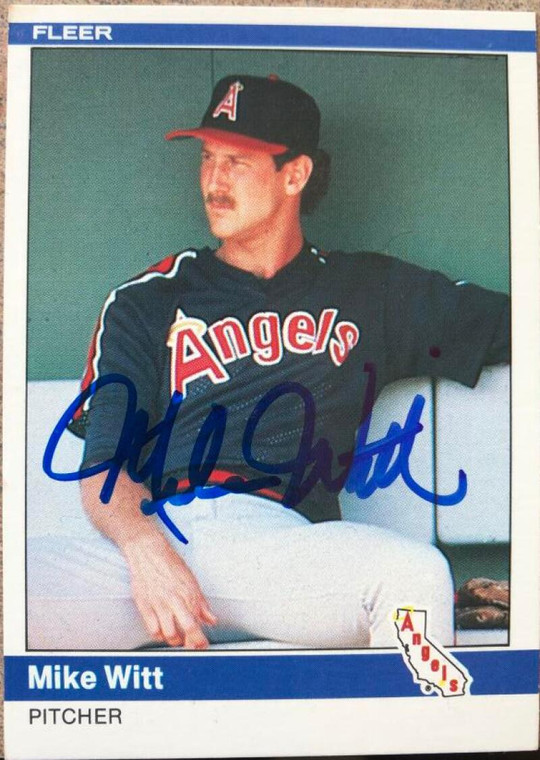 Mike Witt Autographed 1984 Fleer #531