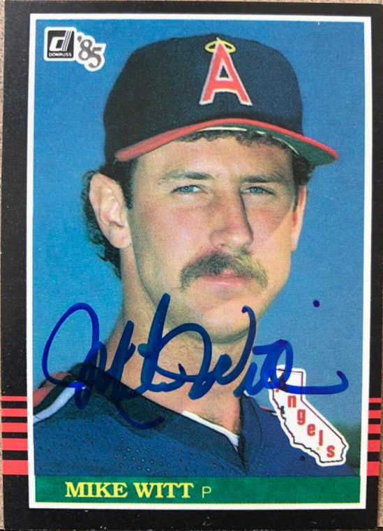 Mike Witt Autographed 1985 Donruss #108