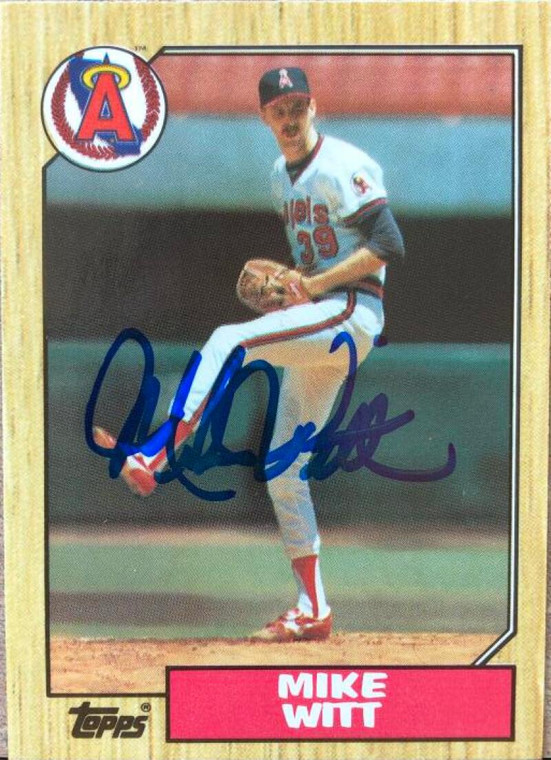 Mike Witt Autographed 1987 Topps Tiffany #760