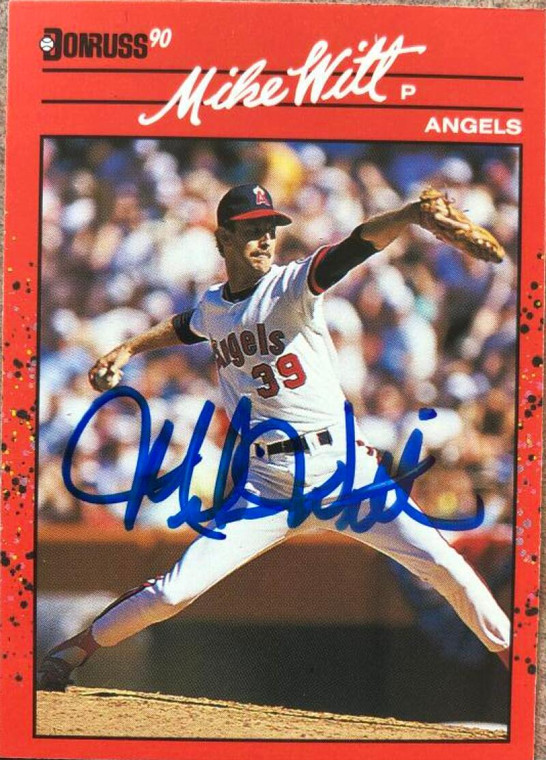 SOLD 104703 Mike Witt Autographed 1990 Donruss #580