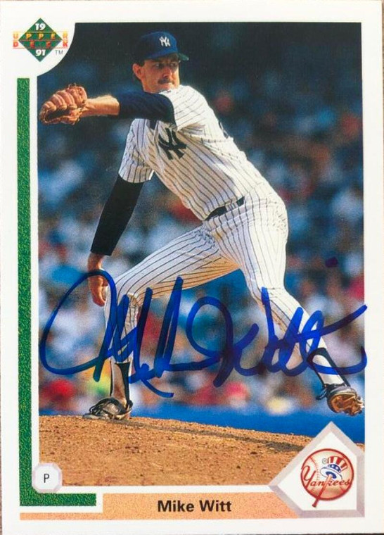 Mike Witt Autographed 1991 Upper Deck #429