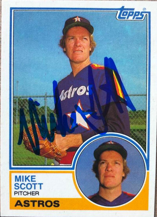 Mike Scott Autographed 1983 Topps Traded #100T 