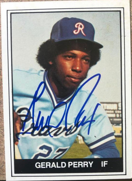 Gerald Perry Autographed 1982 TCMA Richmond Braves #14