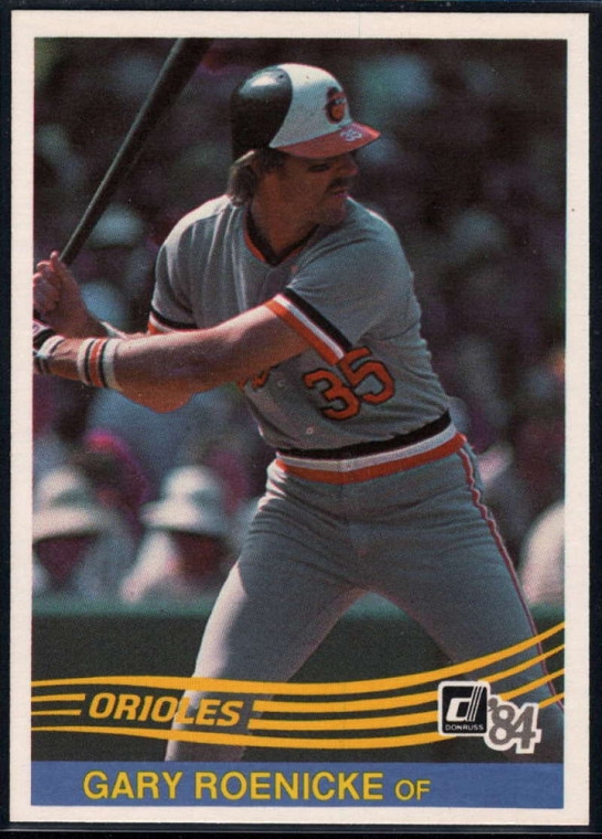 1984 Donruss #392 Gary Roenicke VG Baltimore Orioles 