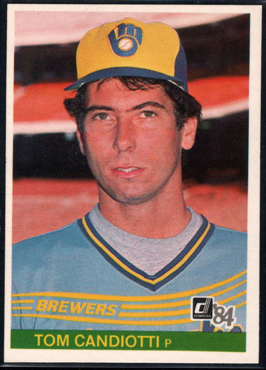 1984 Donruss #393 Tom Candiotti VG RC Rookie Milwaukee Brewers 