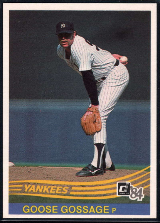 SOLD 33662 1984 Donruss #396 Rich Gossage VG New York Yankees 