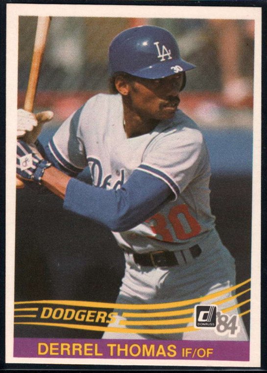 1984 Donruss #397 Derrel Thomas VG Los Angeles Dodgers 