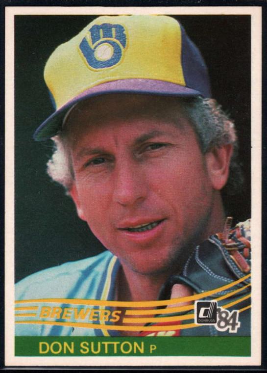 1984 Donruss #414 Don Sutton VG Milwaukee Brewers 