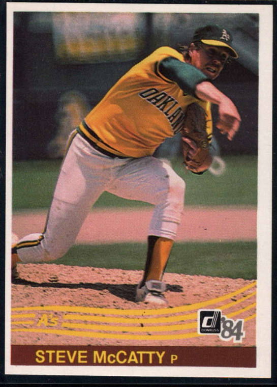 1984 Donruss #420 Steve McCatty VG Oakland Athletics 