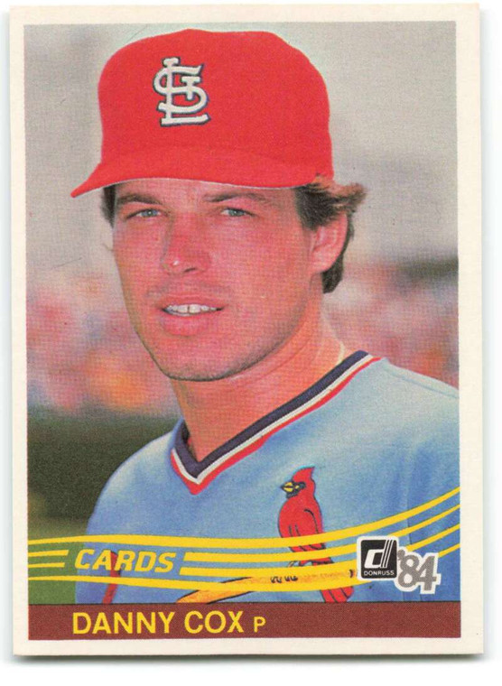 1984 Donruss #449 Danny Cox VG RC Rookie St. Louis Cardinals 