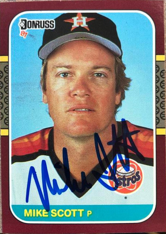 Mike Scott Autographed 1987 Donruss Opening Day #15