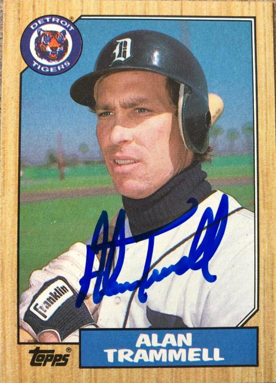 Alan Trammell Autographed 1987 Topps #687