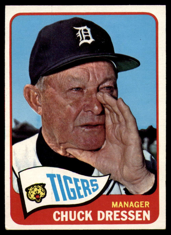 1965 Topps #538 Chuck Dressen MG VG  SP Detroit Tigers 