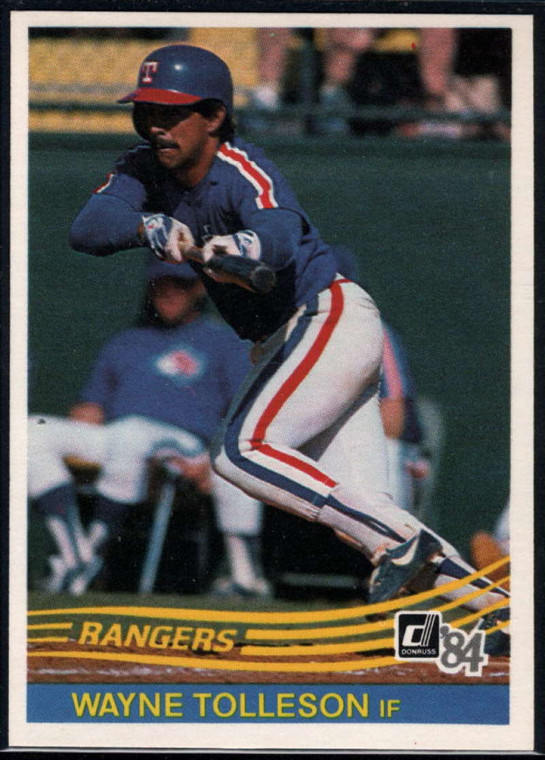 1984 Donruss #464 Wayne Tolleson VG Texas Rangers 