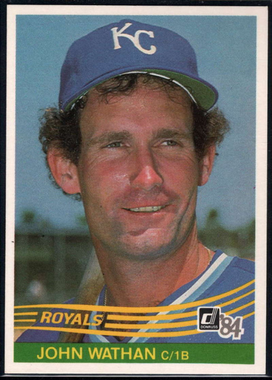 1984 Donruss #466 John Wathan VG Kansas City Royals 